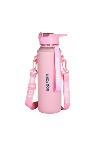 Roxform Suluk Matara 1100 Ml, Premium Pp Malzeme, Sağlıklı Bpa & Bps İçermez, Kılıflı, Çift Kapaklı, Koku Yapmaz, Sızdırmaz Ve Dayanıklı, Pembe Pembe