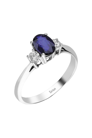 Sirius Pırlanta Ve Oval Safir Taşlı Yüzük 0817R0043