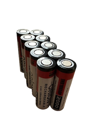 Orion 10 Adet 18650p 3.7v 2000mah 15c Şarj Edilebilir Pil