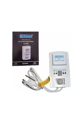 Sekma Gaz Alarm Dedektörü S 092 Gaz Alarm Dedektörü Erken Uyarı S