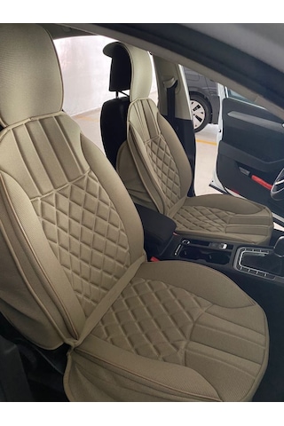 Toyota Hilux Lüx Oto Koltuk Minderi Ön Arka 5'li Set Elegance Serisi Bej