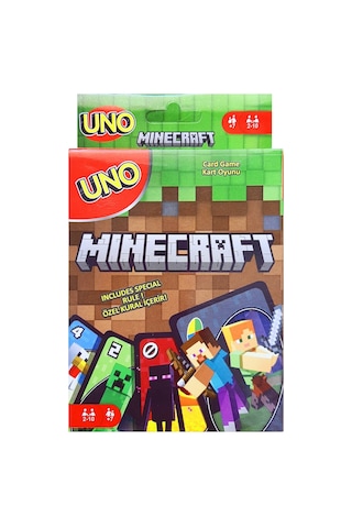 Resimli Uno Minecraft Oyun Kartı