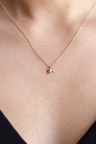 14 Ayar Altın Fil Kolye 42 Cm