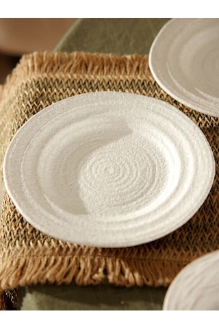 Sl Home Arena 2'li Talaş Seti D 20 Cm Seramik Tatlı Tabakları 237674242 Beyaz