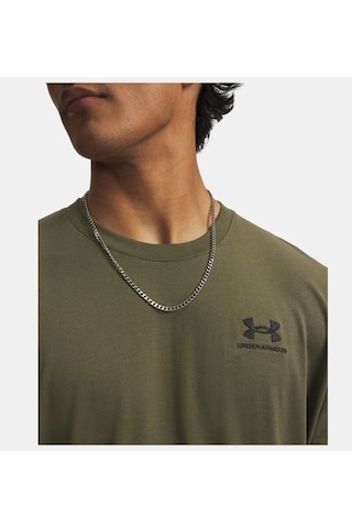 Under Armour Ua M Logo Emb Heavyweıght Ss Yeşil Erkek T-shirt 1373997-390