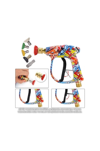 Coofbe Bosch Aquatak Serisi İle Uyumlu 5 Nozzle Set Bosch Basınçlı Araç Yıkama Tabancası Seti Basınçlı Yıkama Makinesi Bear 1 ADETLİ SET