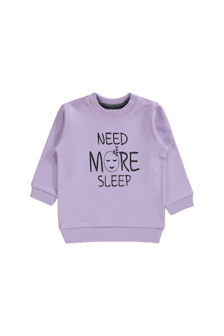 Civil Baby Kız Bebek Sweatshirt 6-18 Ay Lila 193519360y21-5 Lila