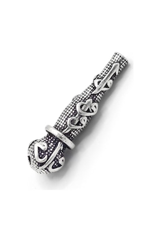 Midyat Nurtaş Gümüş Elif Vav İşlemeli 925 Ayar Gümüş Tesbih İmamesi 201023442