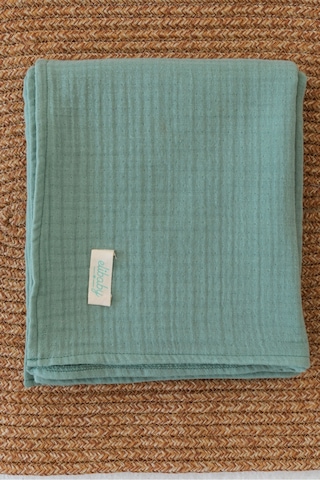 Organik Pamuk Ekstra Yumuşak 4 Katlı Müslin Battaniye Çağla Yeşili 85x100 CM Çağla Yeşili