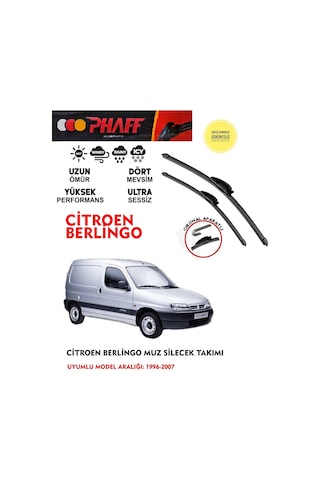 Citroen Berlingo Muz Silecek Takımı Araca Özel Aparat 1996 - 2007