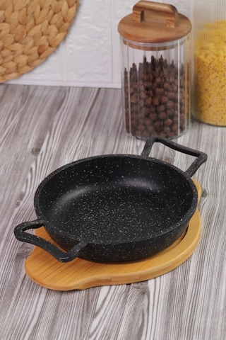 Bambum Pade - Yuvarlak Sahan 18 Cm Bambu Altlık Ahşap