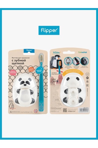 Flipper Pando Diş Fırçası Askısı + Diş Fırçası 169621414 Beyaz