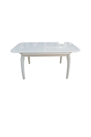 Evimeaksesuar Muz Masa 80X120 Açılır Kapanır Lake Beyaz Ahşap