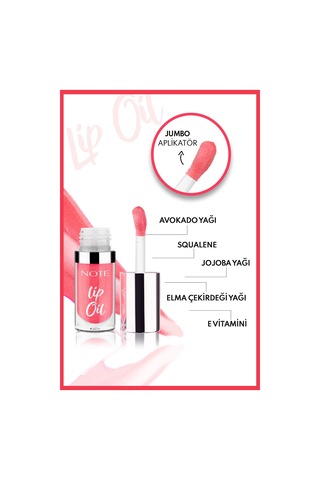 Note Cosmetics Lip Oil Nemlendirici Ve Parlatıcı Dudak Bakım Yag I - 20 Pink For Me - Pembe Pink