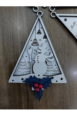 Lavanta Tasarım Yeni Yıl Süsü Ağaç Süsleri Çam Ağacı Beyaz