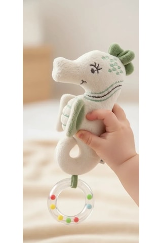 Babyjem Sevimli Arkadaşım Çıngıraklı Deniz Atı Mint Yeşili