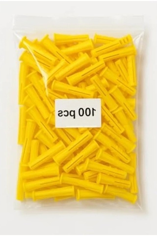 Ağır Yük Taşıma Kapasiteli Sarı Roket Dübel - 100 Adet Set