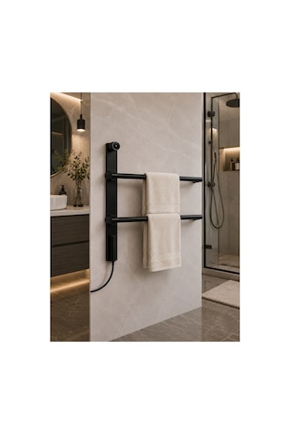 Elektrikli Havlupan 50x90xh100 Cm 60 Watt 65 C Siyah