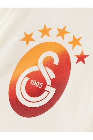 Gsstore Galatasaray Degrade 5 Yıldız Bebek T-shirt B251409 Ekru