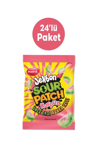 Kent Sour Patch Karpuz Aromalı Şekerleme 24 x 80 G
