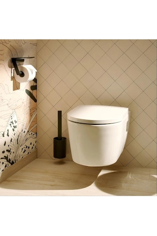 Hansgrohe Wallstoris Raflı Tuvalet Kağıtlığı Satin Siyah 27928670