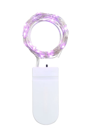 Xindoker 3 Metre Taşınabilir 30 Led Mor Işık Zinciri, Pil Dahil Değil, Romantik Ortamlar İçin İdeal