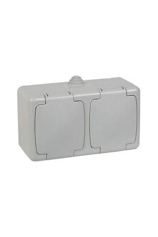 Mete Enerji Nemliyer Yatay Kap.top.priz+kap.top.priz Ip44 40504005