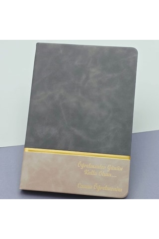 Öğretmenler Günü Hediyesi Yazılı Deri Defter