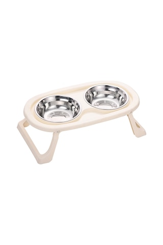 Sones Katlanabilir Evcil Hayvan Kasesi Yeme İçme Kasesi Boyun Koruma Uzun Çift Kase