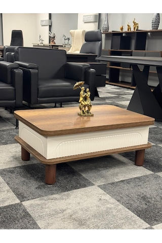 Bohem Membran Akıllı Sehpa Barok Ceviz