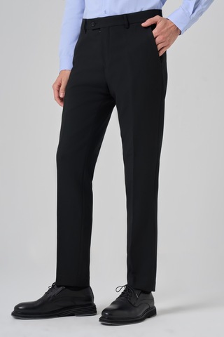 Morven Erkek Siyah Poliviskon Basic Slim Fit Pantolon 26mc003003001 Siyah