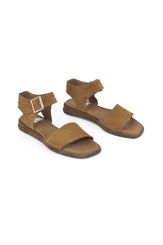 Ziya, Kadın Hakiki Deri Sandalet 1511047z713 Taba 1511047z713 320 Taba