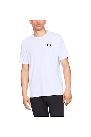 Under Armour Erkek Ua Sportstyle Left Chest Kısa Kollu Tişört 1326799-100 Beyaz