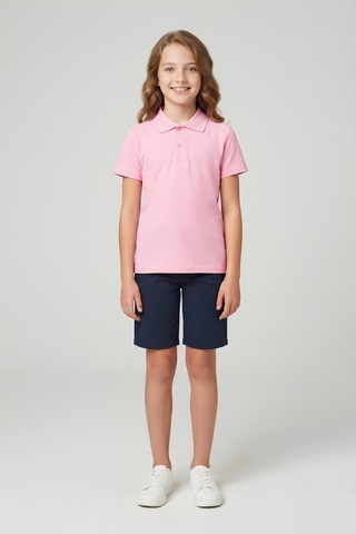 Modanino Kız Çocuk T-shirt %100 Pamuk Ve Okul Tarz 6-16 Yaş 12784mrt Pembe