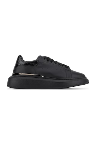 Tamer Tanca Erkek Hakiki Deri Siyah Sneakers & Spor Ayakkabı 1212 6420 Erk Ayk Sk26-27 Sıyah