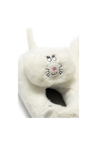 Twigy Gatto Kadın Hayvanlı Panduf Beyaz 36/41 CC0588 Beyaz