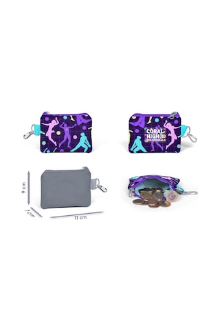 Coral High Mor Voleybol Bozuk Para Çantası - Kız Çocuk