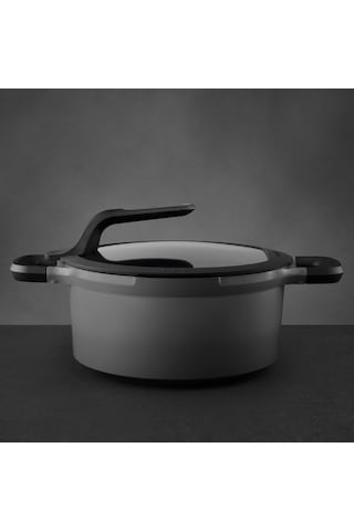 Berghoff 8501025 Gem Stay Cool Gri Döküm Tencere 24 cm