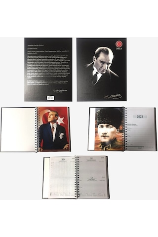 Cumhuriyetimizin 100.yılı Özel Atatürk Ajanda 17x24 Ve Duvar Takvimi Karışık