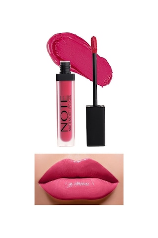 Note Cosmetique Mattemoist Lipgloss Yarı Mat Saten Bitişli Likit Ruj 406 Sweet Heart - Pembe