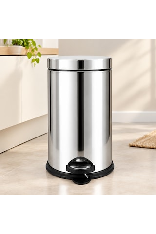 8 L Metal Pedallı Çöp Kovası Renkli