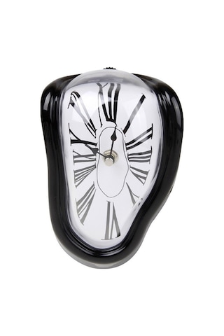 Hfambition Ev Odalarında Sessiz Kullanım, Klasik Roma Rakamlı, Modern İç Dekor İçin Siyah Tersine Çevrilmiş Duvar Saati Siyah