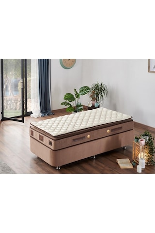 Nironyatak W.Cotton 80X180 Tek Kişilik Pedli Yatak Full Ortopedik Yaylı Yata
