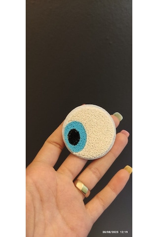 Ütü İle Yapışan Punch Dokuma Göz Arma Dikiş Aplike 5x5 Cm