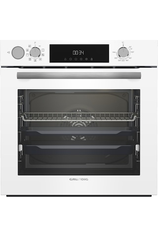 Grundig GEBD 12302W 72 LT Ankastre Beyaz Cam Fırın