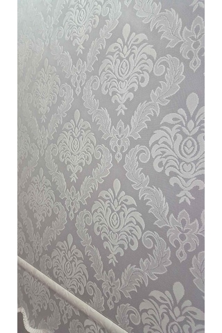 Brillant 1.Kalite Damaks Desen Çift Mekanizmalı Tül Stor Perde