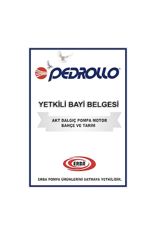Pedrollo Top 2 Flatörlü Plastik Gövdeli Drenaj Dalgıç Pompa