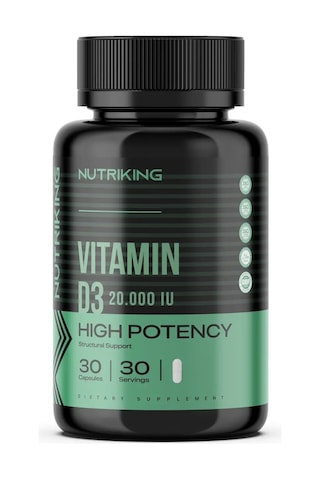 Nutriking Vitamin D3 2000 Iu 30 Tablet High Potency Bağışıklık Ve Kemik Desteği