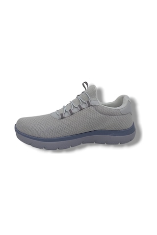 Zerhan 4344 Unisex Gri Çorap Model File Hafif Taban Loafer Spor Ayakkabı Gri