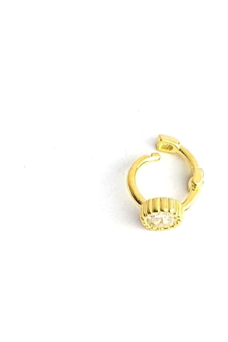 925ayar Gümüş Üzerine Altın Kaplama Tek Taş Detaylı Tragus Halka Piercing925ayar Gümüş Üzerine Altın Kaplama Tek Taş Detaylı Tragus Halka Piercing Altın